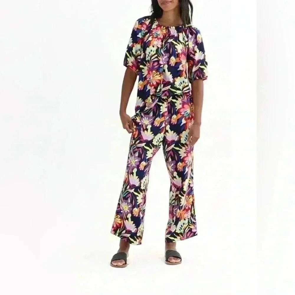 Sonoma Community™  NWT 2XL Bright Tropical Multicolored Woven Top& Pants